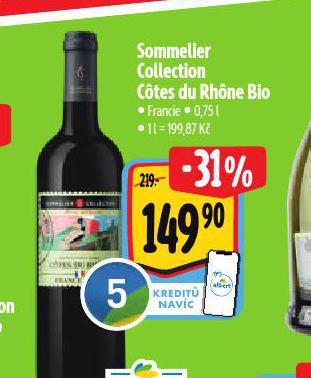 SOMMELIER COLLECTION COTES DE RHONE BIO