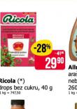 RICOLA DROPS BEZ CUKRU