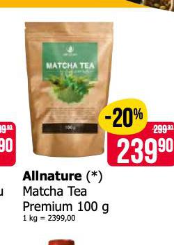 ALLNATURE MATCHA TEA PREMIUM