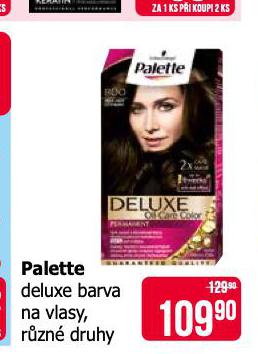 PALETTE DELUXE BARVA NA VLASY