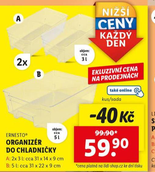 ORGANIZR DO CHLADNIKY