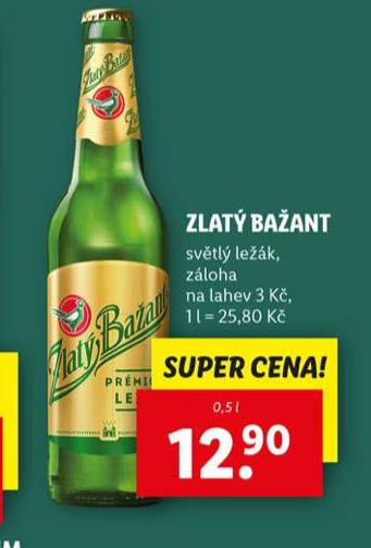 PIVO ZLAT BAANT