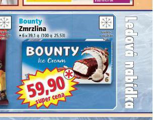 BOUNTY ZMRZLINA