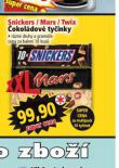 SNICKERS, MARS, TWIX OKOLDOV TYINKY