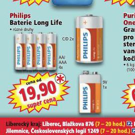 PHILIPS BATERIE LONG LIFE