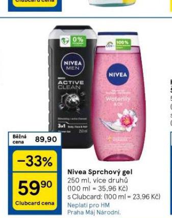 NIVEA SPRCHOV GEL