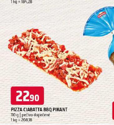 PIZZA CIABATTA BBQ PIKANT