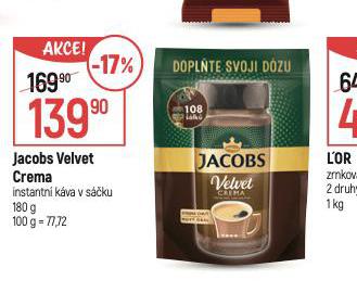 JACOBS VELVET CREMA INSTANTN KVA V SKU