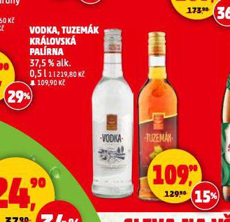 VODKA, TUZEMK KRLOVSK PALRNA