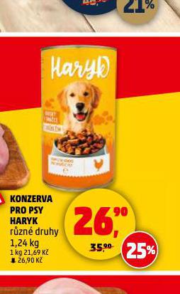 HARYK KONZERVA PRO PSY