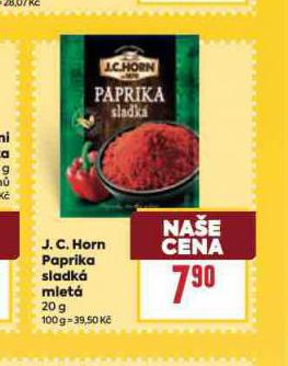 J.C. HORN PAPRIKA SLADK MLET