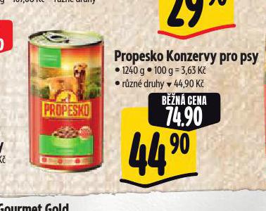 PROPESKO KONZERVA PRO PSY