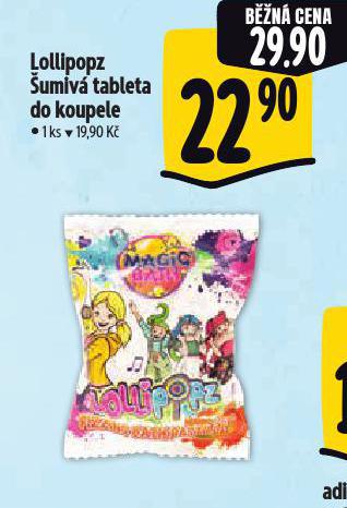 LOLLIPOPZ UMIV TABLETA DO KOUPELE