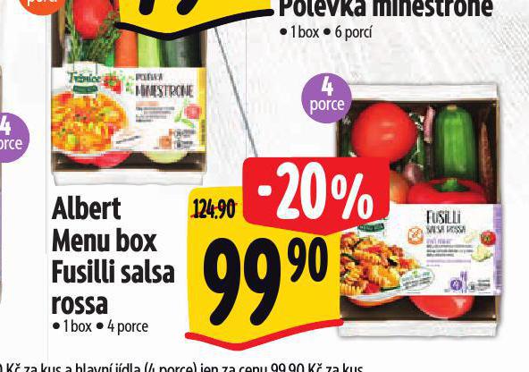 MENU BOX FUSILLI SALSA ROSSA