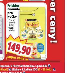 FRISKIES GRANULE PRO KOKY