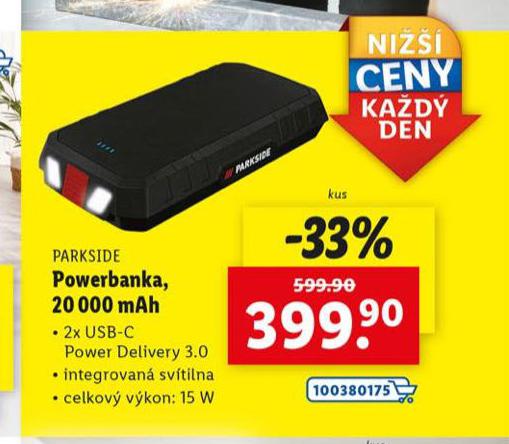 POWERBANKA 20 000 mAh