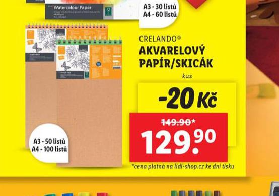 AKVARELOV PAPR / SKICK