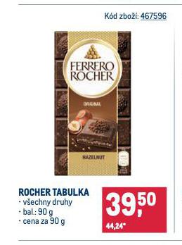 FERRERO TABULKA