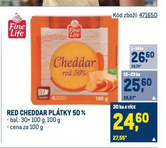 RED CHEDDAR 50%