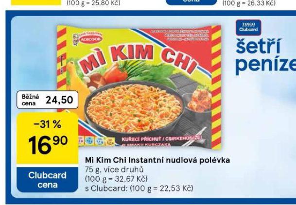 MI KIM CHI INSTANTN NUDLOV POLVKA