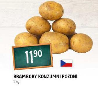 BRAMBORY KONZUMN POZDN