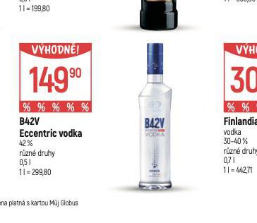 B42V ECCENTRIC VODKA 42%