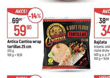 ANTICA CANTINA WRAP TORTILLAS 25 CM