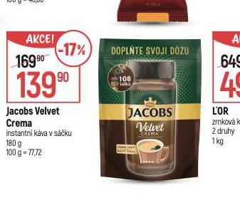 JACOBS VELVET CREMA INSTANTN KVA V SCCH