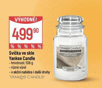 YANKEE CANDLE SVKA VE SKLE