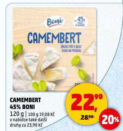 CAMEMBERT 45% BONI