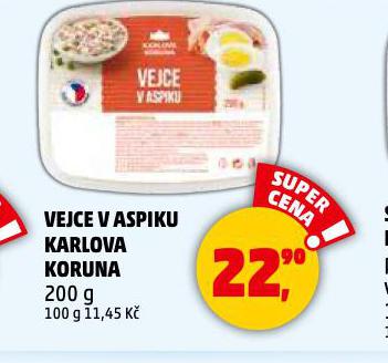 VEJCE V ASPIKU KARLOVA KORUNA