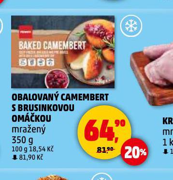 OBALOVAN CAMEMBERT S BRUSINKOVOU OMKOU