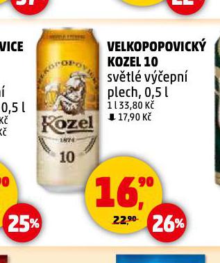 PIVO VELKOPOPOVICK KOZEL 10