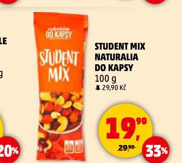 STUDENT MIX NATURALIA DO KAPSY