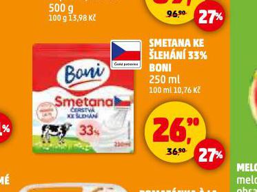 SMETANA KE LEHN 33% BONI