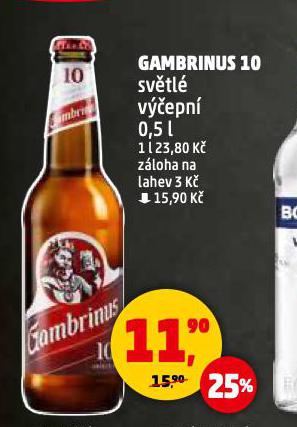 PIVO GAMBRINUS ORIGINL 10