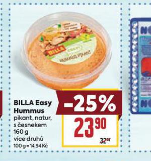 BILLA EASY HUMMUS