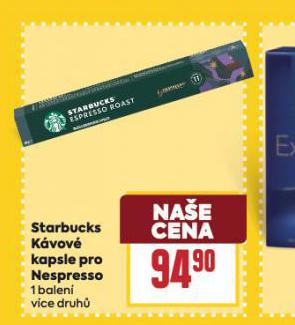 STARBUCKS KVOV KAPSLE PRO NESPRESSO