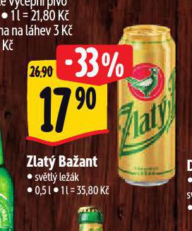 PIVO ZLAT BAANT