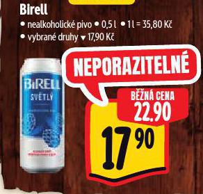 BIRELL NEALKOHOLICK PIVO