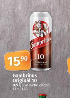 PIVO GAMBRINUS ORIGINL 10