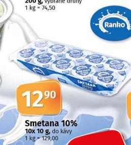 SMETANA DO KVY 10%