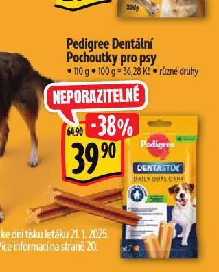 PEDIGREE DENTLN POCHOUTKY PRO PSY