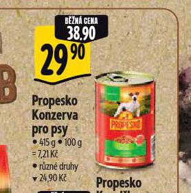 PROPESKO KONZERVA PRO PSY