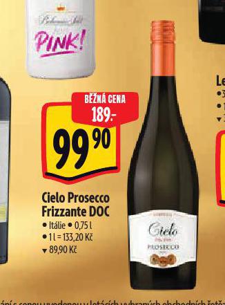 CIELO PROSECCO FRIZZANTE DOC