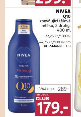 NIVEA Q10 ZPEVUJC TLOV MLKO