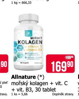 ALLNATURE MOSK KOLAGEN + VIT. C