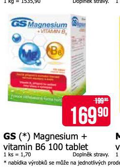 GS MAGNESIUM + VITAMIN B6