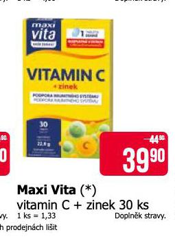 MAXI VITA VITAMIN C + ZINEK