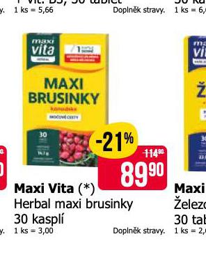 MAXI VITA HERBAL MAXI BRUSINKY